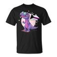 Drapeau Demisexuel Dinosaure T-Rex Demisexuel Pride Drapeau T-Shirt