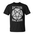 Eat Pizza Hailatan オカルト 反キリスト 悪魔的なサタニズム Tシャツ