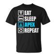 Eatleep Apex リピートシャツ 面白いモチベーションギフト Tシャツ