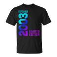 Edición Limitada Deeptiembre De 2003 Camiseta unisex