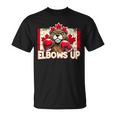 Elbows Up Canada カナダのカウンター関税 ビーバーボクシング Tシャツ