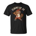 Elbows Up Eh Beaver ベースボール ファニーカナダデー Tシャツ