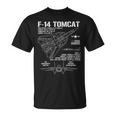 F-14 Tomcat 戦闘機 ジェット仕様 軍用飛行機 F14 Tomcat Tシャツ