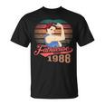 Fabuleuse Depuis 1988 Cadeau Anniversaire Humour 35Ans T-Shirt