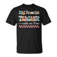 My Favorite Teacher Calls Me Mom Mother's Day Checkered Mama T-Shirt