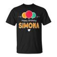 Feliz Cumpleaños Diciendoimona Cuello Camiseta unisex