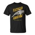 Flathead Addiction マゴチ 釣り Tシャツ