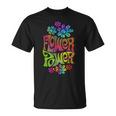 Flower Power ヒッピー サイケデリック '70年代レトロ Tシャツ