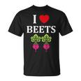 Food Humor Beetrootimpleegetable I Love Beets Tシャツ