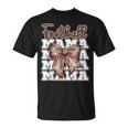 Football Mama Coquette Bow Sport Mom Game T-Shirt