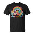 Free Mom Hugs Rainbow Lgbt Gay Lesbian Transgender Pride T-Shirt