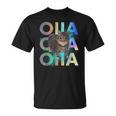 Oiia Oiia 回転する猫 ミーム 面白い ブレイン エセル スペース Tシャツ