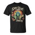Gay The Pray Away レインボー 面白い ミーム カエル Lgbt プライド Lgbtq Tシャツ