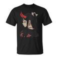 Girl With Red Horns 日本アートスタイル 面白いグラフィックtシャツ Tシャツ