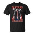Guitars ストリングチーズ エレキギター付き Tシャツ