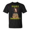 Haileelassie Rastafari In Mangas Camiseta unisex