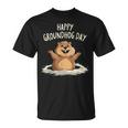 Happy Groundhog Day 2025 メンズ レディース キッズ Tシャツ