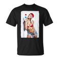 Hot Girl On 男性用 セクシー アイス ポップ ピンナップ 3 グランジ Tシャツ