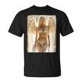 Hot Girl On 男性用 セクシー ブロンド エンジェル ガール ピンナップ Tシャツ