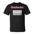 Humbucker ハムバッカー、クールなギタリストのギフト ギターピックアップグラフィック Tシャツ