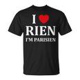 Humour Paris I Love Rien Jeuis Parisien T-Shirt