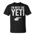 I'm With The Yeti お揃いのyetiコスチュームシャツ Tシャツ