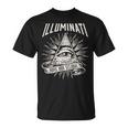 Illuminati New World Order イルミナティ新世界秩序デザイン、プロビデンスの目 Tシャツ