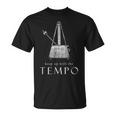 In Tempo Music Metronome テンポで-音楽-メトロノーム-指揮者-ミュージシャン Tシャツ