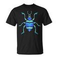 Insecto De Escarabajoerde Azul Con Gorgojo Bonito Y Realista Para Niños Camiseta unisex