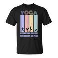 International Yoga Day For Harmony And Peace Tシャツ