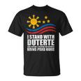 Itand With Duterte フィリピン フィリピン 強い 帰省 Tシャツ