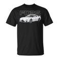 Jdm Fd ロータリーカー ホワイト Tシャツ
