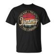 Jimmy The Man The Myth The Legend Personalized Name T-Shirt