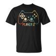 Jugador 1 Jugador 2 Pareja De Juegos A Juego Camiseta unisex