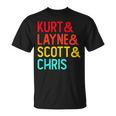 Kurt & Layne &Cott & Chris Fuentes Grunge Distressed Camiseta unisex