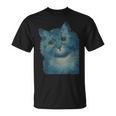 L Wain作 青い猫 Tシャツ