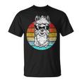 Lama Alpaca Gafas Deol Con Diseño De Alpaca Camiseta unisex