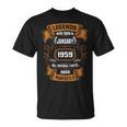 Legends Were Born In January 1959 誕生日プレゼント Tシャツ