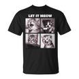 Let It Meow 面白い猫子猫の歌うギフト Tシャツ
