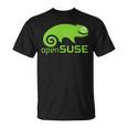 Linux Opensuse ラバーtシャツ タグライン&ロゴ オープンソースos Tシャツ