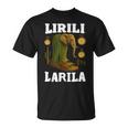 Lirili Larila 象 砂漠 面白い ミーム イタリアン ブレイン ロット Tシャツ