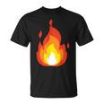 Lit Fire Flame ホットバーニングビーチパーティー Tシャツ