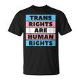 Los Derechos Transon Derechos Humanos Protegen El Orgullo De La Bandera Trans In Mangas Camiseta unisex
