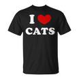 I Love Cats I Heart Cats Tシャツ