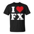 I Love Fx イニシャル I Heart FX 名前 F X Tシャツ