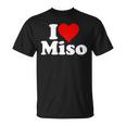 I Love Heart Miso 発酵大豆ペースト ミソスープ Tシャツ