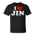 I Love Jin 私は愛する Jin Tシャツ