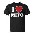 I Love Mito、ハートのある日本の都市 Tシャツ