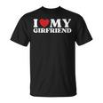 I Love My Girlfriend I Heart My Gf バレンタインデー Tシャツ