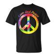 Love Peace 60年代70年代ヒッピーコスチューム Love Peace Tシャツ
